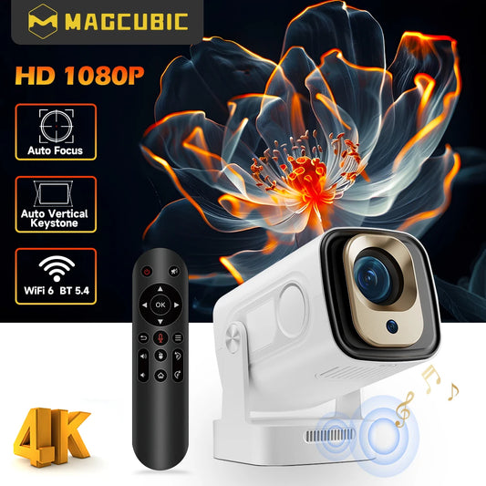 Magcubic HY310 Mini Projector Auto Focus 4K Native 1080P 330ANSI Android11 5W Speaker Air Mouse Voice Assistant Upgrated HY300