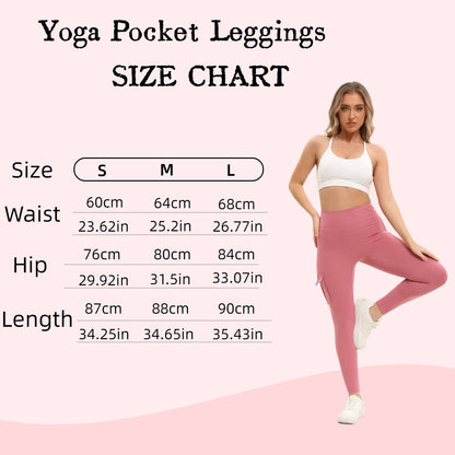 Women's Solid Color Gym Leggings High Waisted Fitness Yoga Pants Practical Pocket Stretch Outdoors Sports Cargo Styles Pants