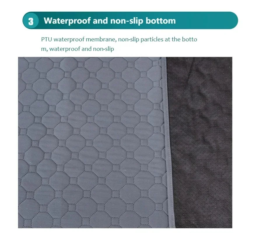 Dog Pee Pad Blanket Reusable Absorbent Diaper Washable Puppy Training Pad Pet Bed Urine Mat for Pet Car Seat Cover Pet Supplies
