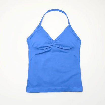 HGC Impact Longline Strappy Top Sports Yoga Vest Underwear Women's Fitness Top Gym Beautiful Back Bra Running Workout Halter