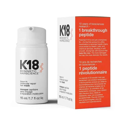 K18 Keratin Repair Leave In Hair Mask Deep Moisturizing Treatment for Damaged Hair, Restores Softness Health 15/50/150ml