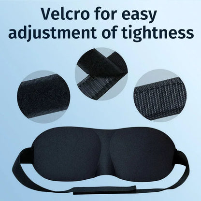 Eye Mask for Sleeping 3D Contoured Cup Blindfold Concave Molded Night Sleep Face Masks Block Out Light with Women Men Eyepatch