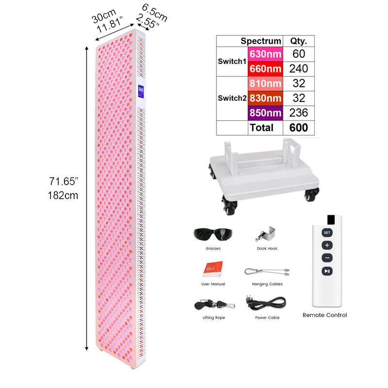 Fast Delivery Red Light Therapy Led Light Red 630nm 660nm Near Infrared 810nm 830nm 850nm Red Light Therapy Panel