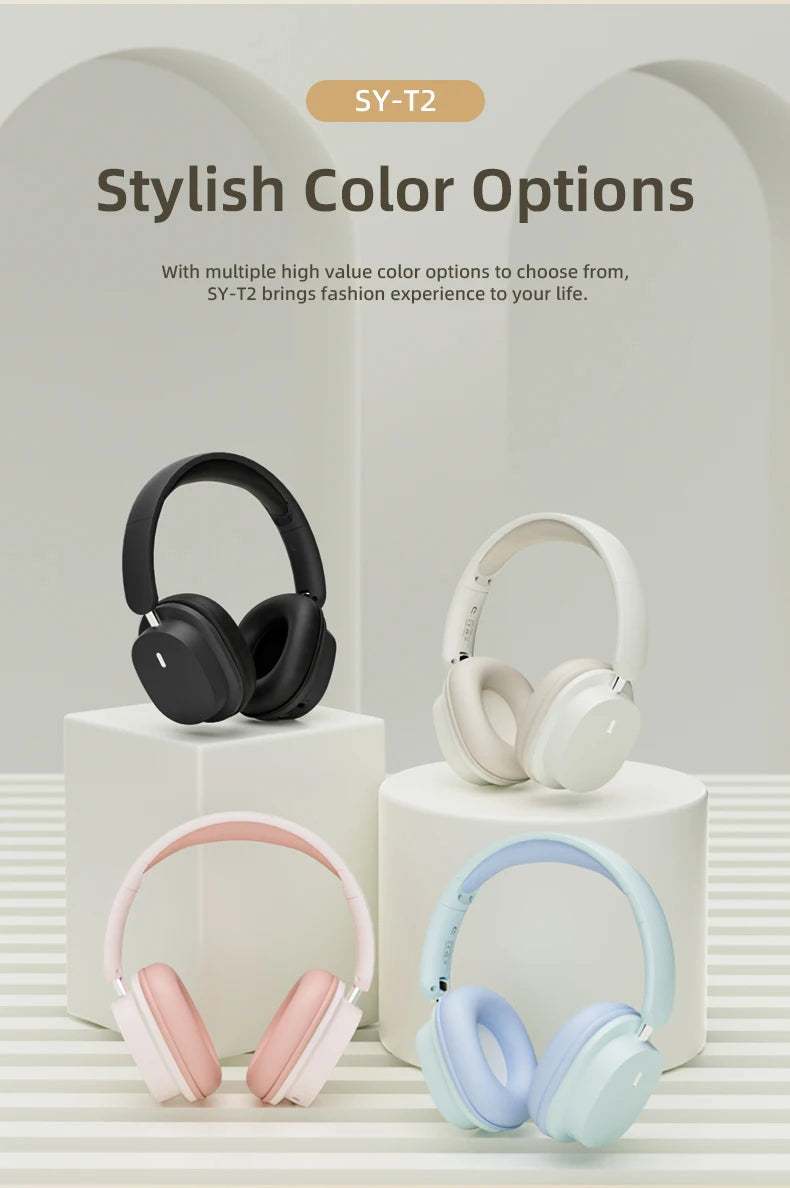 Original Bluetooth Headphone Headset SY-T2 High Quality Noise Reduction Wireless Microphone Wired Earphone Gamers Headphones