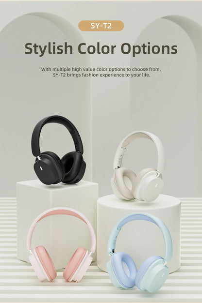 Original Bluetooth Headphone Headset SY-T2 High Quality Noise Reduction Wireless Microphone Wired Earphone Gamers Headphones