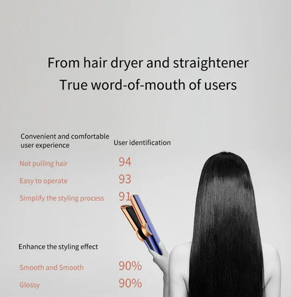 2 in 1 hair straightener professional hair loss and hair dryer heating hair flat iron negative ion iron long styling tool