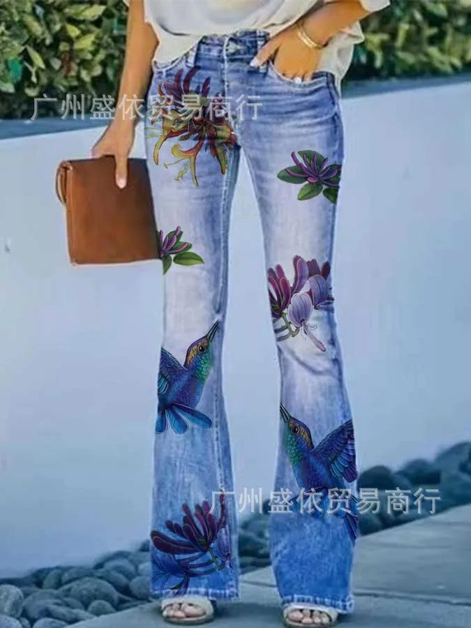 2025 New Women's Casual Trousers Thin Style Jeans Women's Fashionable Elegant Design