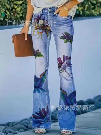 2025 New Women's Casual Trousers Thin Style Jeans Women's Fashionable Elegant Design