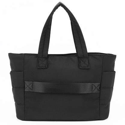 Puffer Tote Bag for Women Lightweight Down Cotton Padded Crossbody Bag Large Capacity Handbag Puffy Purse for Shopping Travel ﻿