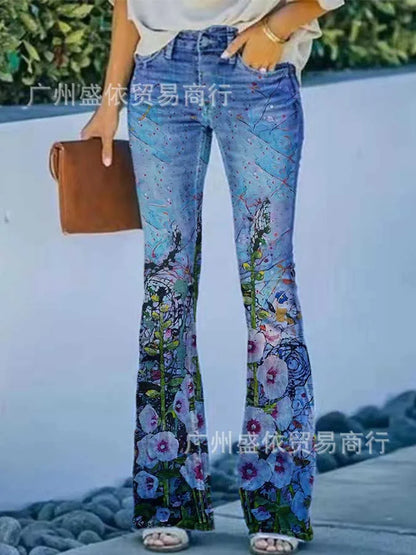 2025 New Women's Casual Trousers Thin Style Jeans Women's Fashionable Elegant Design
