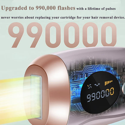 Portable IPL Laser Epilator 999999 Flashes - Painless, Permanent Hair Removal for Women’s Body and Bikini Line