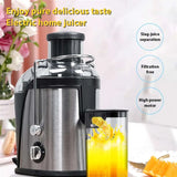 400W Juice Extractor, 22000RPM Motor with 3" Wide Chute for Whole Fruits/Vegetables, 2-Speed Juicer, Easy-Clean Design