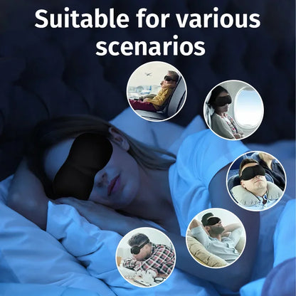Eye Mask for Sleeping 3D Contoured Cup Blindfold Concave Molded Night Sleep Face Masks Block Out Light with Women Men Eyepatch