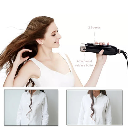 High Quality 4 in 1 Multi-Functional Beauty Equipment Hot Air bushr One Step Rotating Curling Blow Hair Brush Dryer