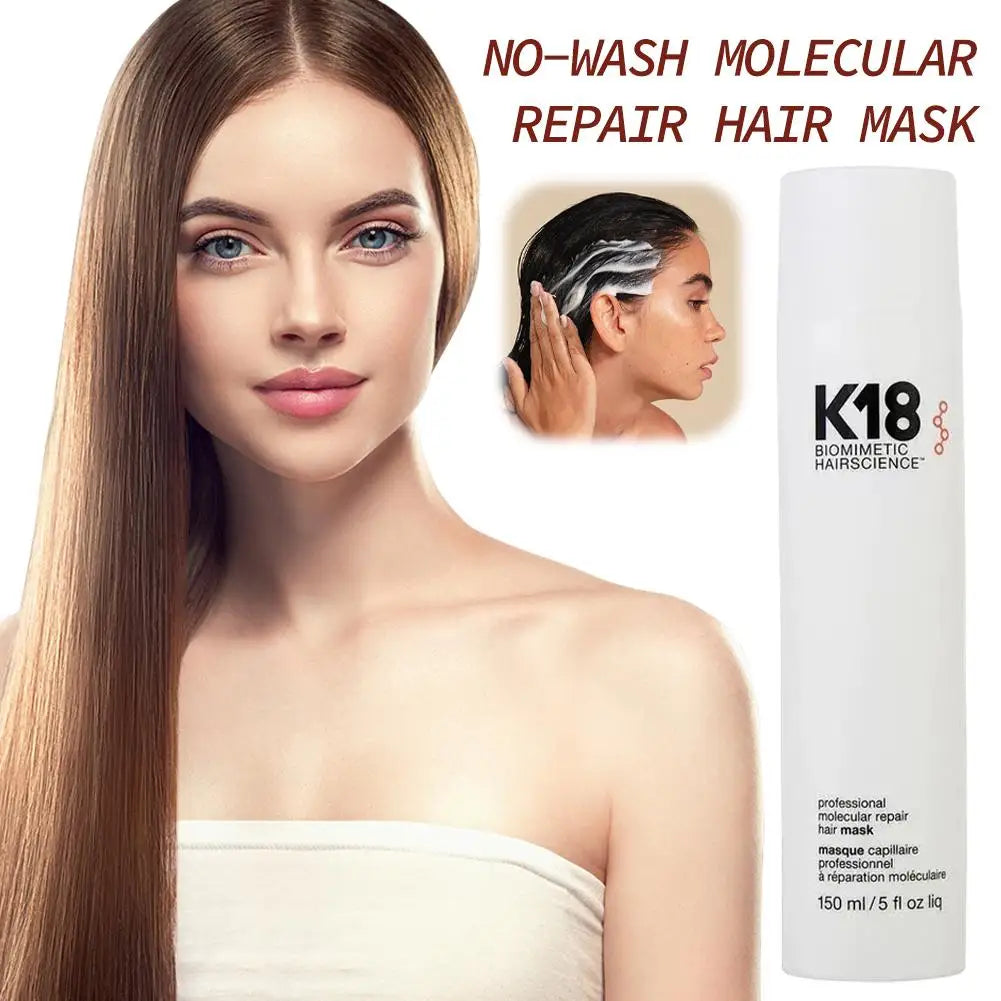 K18 Keratin Repair Leave In Hair Mask Deep Moisturizing Treatment for Damaged Hair, Restores Softness Health 15/50/150ml