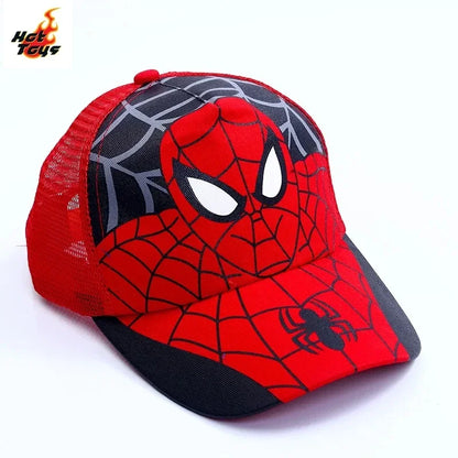 Spider Man Baseball Cap Cartoon Mesh Cap Hip Hop Hat Sunscreen Breathable Adjustable Children's Day Christmas Gift Ornament
