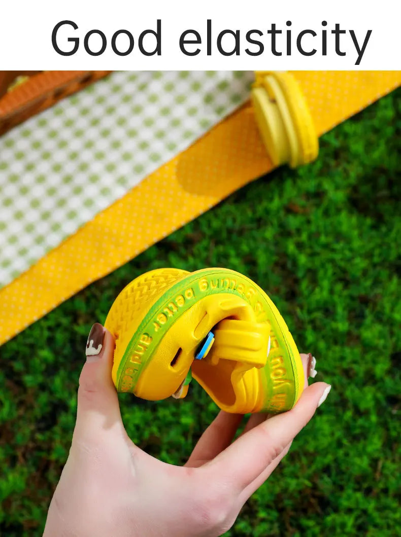 Summer Kids ShoesSandals Hole Children's Shoes Slippers Soft Anti-Skid Cartoon Design Hole Baby Shoes Sandy Beach For Boys Girls