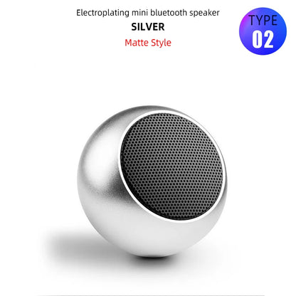 Metal Mini Wireless Bluetooth Speaker Hifi Portable Music Subwoofer Super Bass Stereo Column Mobile Phone Computer Music Player