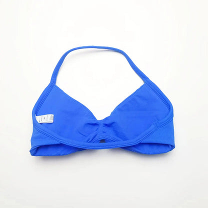 NCLAGEN Impact Strappy Bra Gym Top Women High Support Impact Thin Strap Halter Sports Seamless Bras Scrunch Workout Yoga Tank