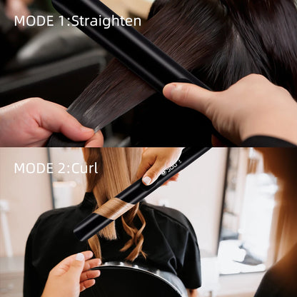 500°F Hair Straightener With Vibration Plasma Hair Flat Irons 260°C Ceramic Coating Plate Professional Salon Styling Tools
