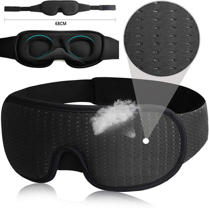3D Sleeping Mask Block Out Light Sleep Mask For Eyes Soft Sleeping Aid Eye Mask for Travel Eyeshade Night Breathable Slaapmasker