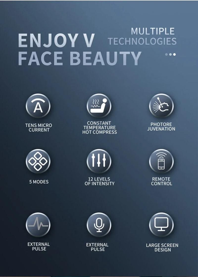 2024 Smart Facial Massager Lifting and Firming V-shaped Face-lifting Device All-round Body Shaping Anti-aging Beauty Instrument