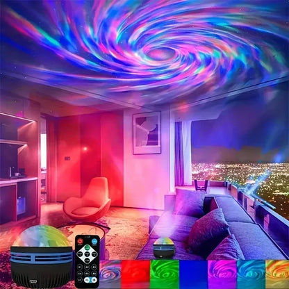 LED Galaxy Projector Light Multi-color Remote Control for Bedroom Decoration Christmas Star Projector Night Light New Year Gift