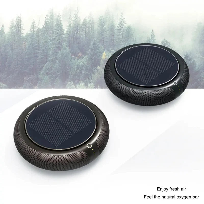 Solar Car Air Purifie HEPA Filter Portable Air fresher 360° Global Purification Vehicle Home Desk Wireless Electric Product