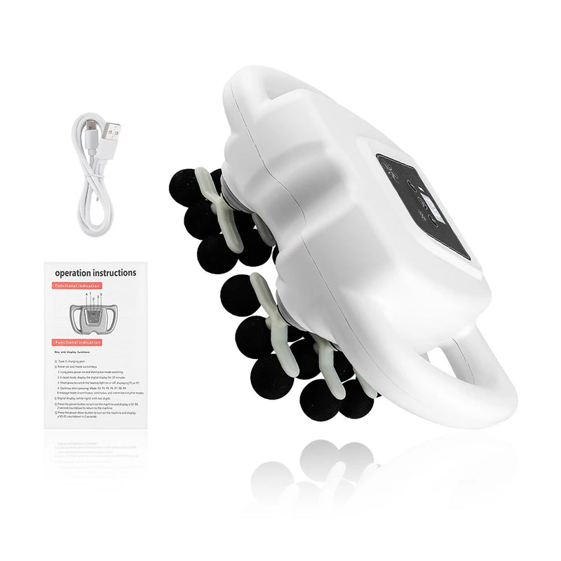 22-Head Fascia Gun High-Frequency Vibration Body Massage Gun Back and Waist Massager Massager Neck Shoulder Massager masajeador