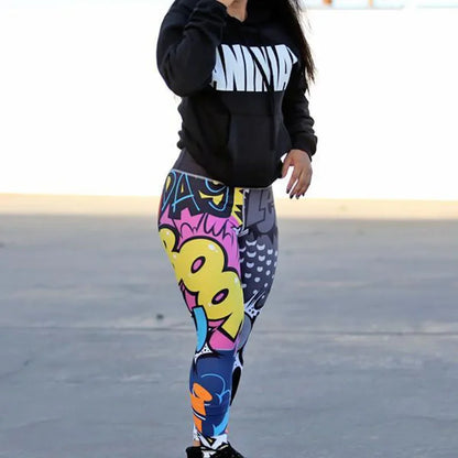 Yoga Pants Women Digital Printing Leggings Gym Workout Leggings High Waist Push Up Leggins Mujer Fitness Leggings Women's Pants
