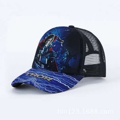 Marvel Anime Cartoon Spiderman Hulk Captain America Iron Man Snapback Cotton Baseball Cap Men Women Hip Hop Dad Mesh Hat