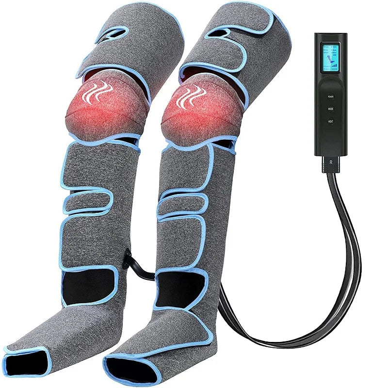 Foot air pressure leg massager promotes blood circulation, body massager, muscle relaxation, lymphatic drainage device 360°