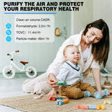 HEPA air purifier for pet-friendly homes with formaldehyde and particle removal capacity

