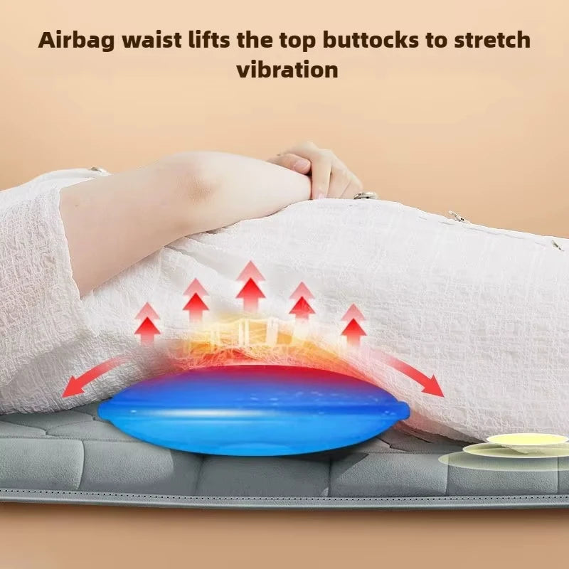  Waist airbag lifting and stretching function with heating vibration support for lower back relief