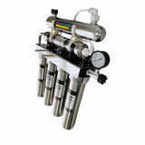  Angled view of STARWELL 6-stage water purifier showing filter labels and UV chamber
