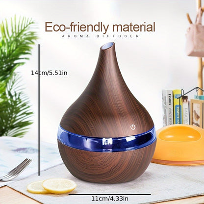 New Excellence Home USB 10.14oz Humidifier Touch Switch Diffuser With 7 LED Lights For Living Room Bedroom With essential oils