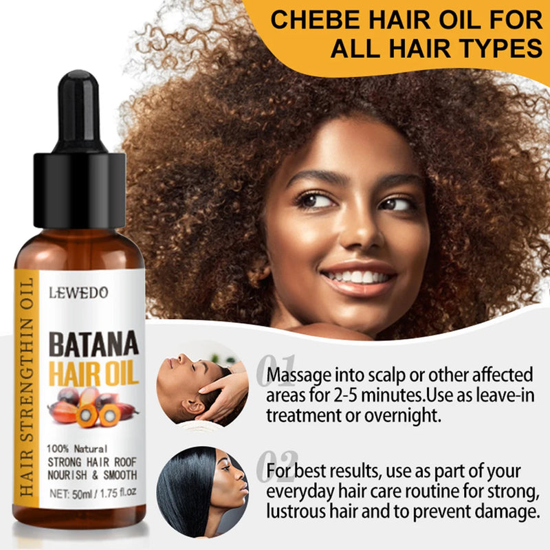  Instructions for using Batana hair oil for all hair types with massage and daily care