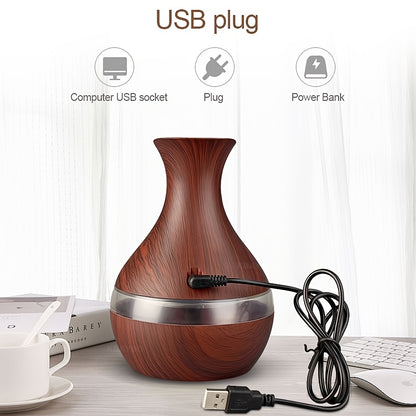 New Excellence Home USB 10.14oz Humidifier Touch Switch Diffuser With 7 LED Lights For Living Room Bedroom With essential oils