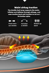 JAIYORL massage mattress layout with size specifications and multi-zone massage design for full body relief