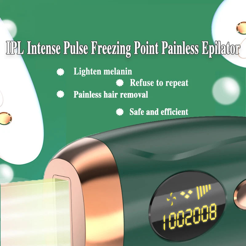 IPL intense pulse freezing point hair removal – safe, efficient, melanin reduction and painless epilation