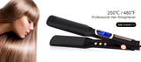  professional steam hair straightener with 480°F LCD heat display