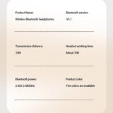 Technical Specifications of P9 Wireless Bluetooth Headphones – Working Time, Range, Frequency