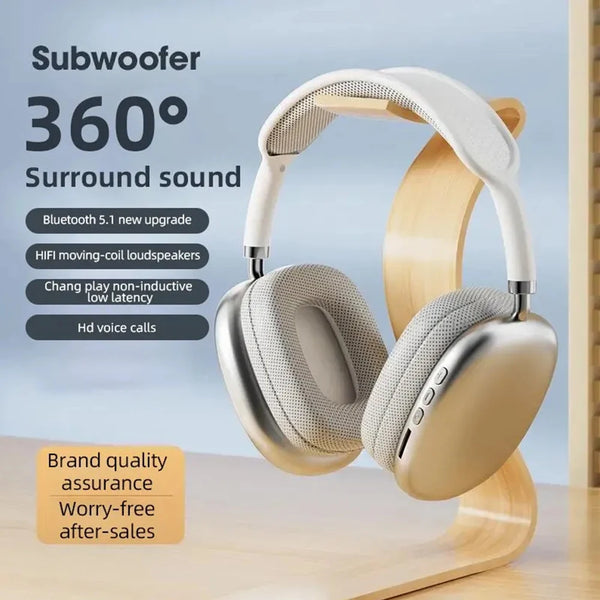 P9 Wireless Bluetooth Headphones with 360° Surround Sound and Deep Bass Subwoofer