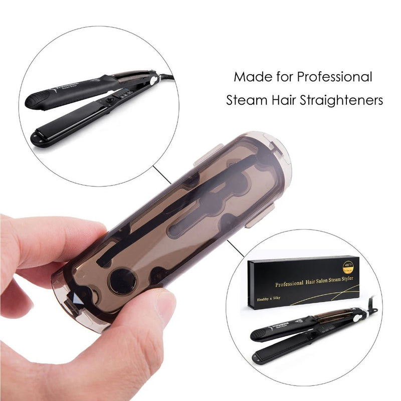 Spare steam chamber tank for professional steam hair straightener with product box