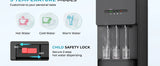 Commercial dispenser with hot, cold, and warm modes and secure child safety lock