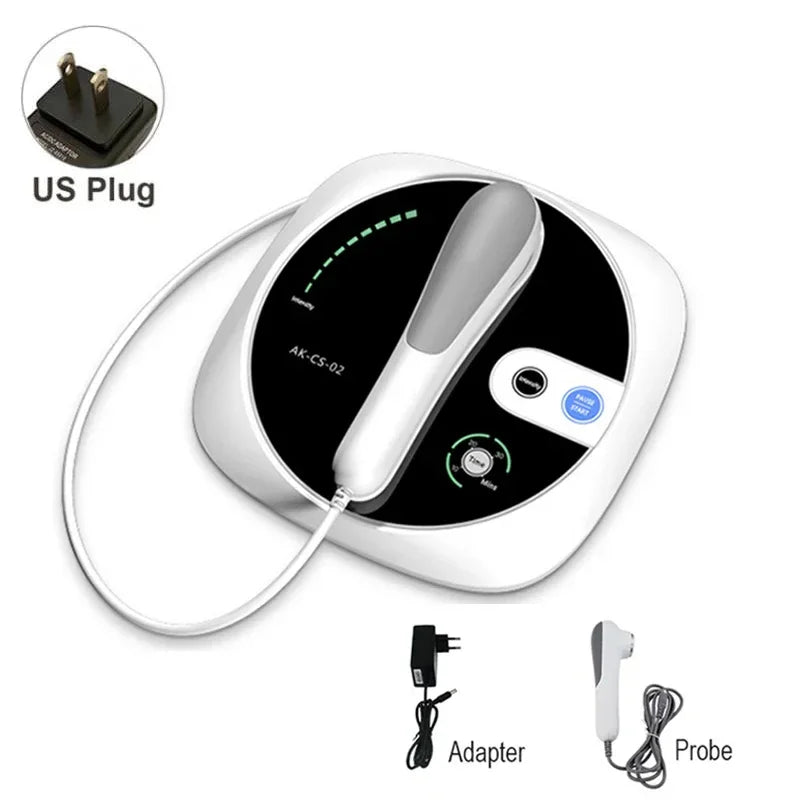 Ultrasound therapy device with US plug, adapter, and detachable probe accessories included