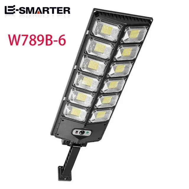 W789B-6 model – 12-panel rectangular LED solar light with upgraded brightness