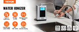 VEVOR Alkaline Water Ionizer Machine pH 3.5-10.5 Alkaline Acidic Hydrogen Water Purifier 7 Water Settings Home Filtration System