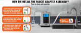VEVOR Alkaline Water Ionizer Machine pH 3.5-10.5 Alkaline Acidic Hydrogen Water Purifier 7 Water Settings Home Filtration System
